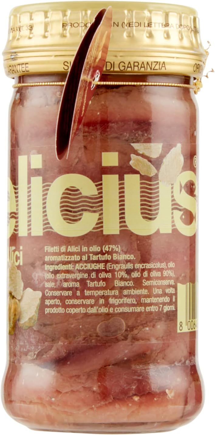 DELICIUS FILETTI DI ALICI AL TARTUFO BIANCO 100GR - immagine 2