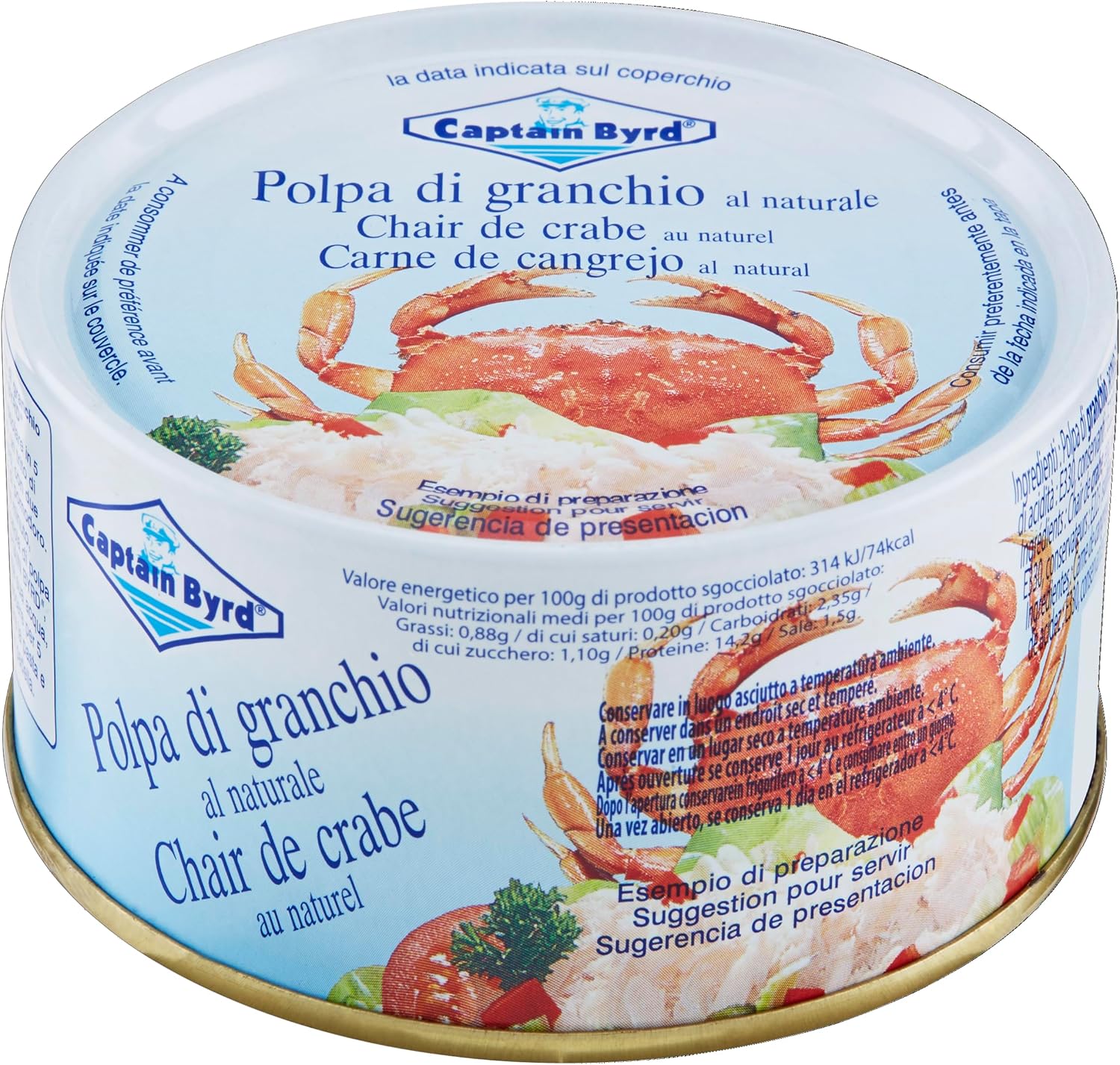CAPTAIN BYRD POLPA DI GRANCHIO 200GR - immagine 2