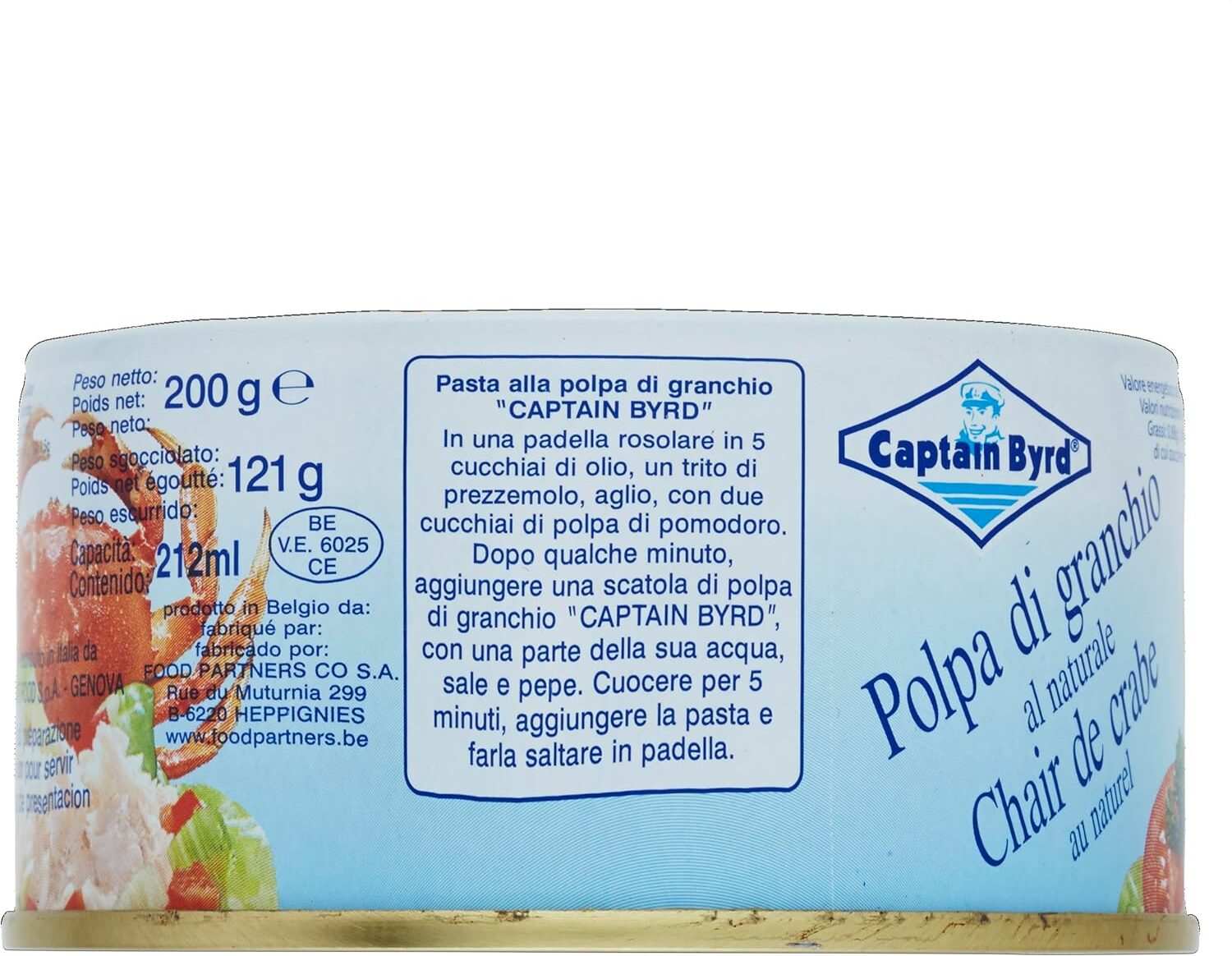 CAPTAIN BYRD POLPA DI GRANCHIO 200GR - immagine 3