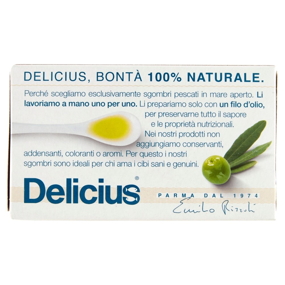 DELICIUS FILETTI DI SGOMBRO GRIGLIATO ALL'OLIO DI OLIVA 90GR - immagine 2
