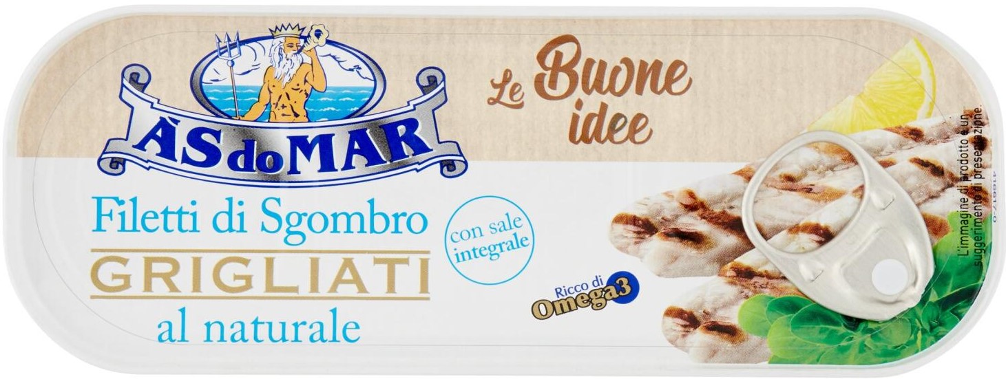 ASDOMAR FILETTI DI SGOMBRO GRIGLIATI AL NATURALE 120GR
