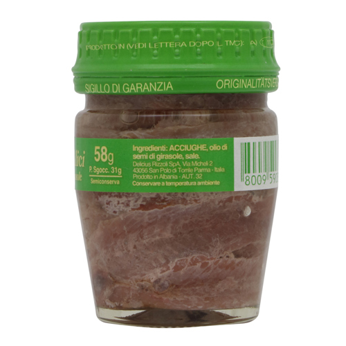 DELICIUS FILETTI DI ALICI OLIO DI SEMI DI GIRASOLE 58GR - immagine 3