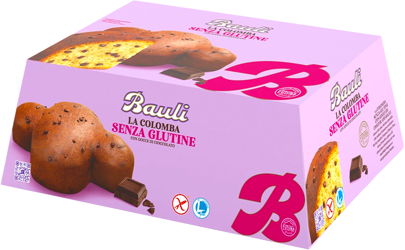 BAULI COLOMBA CON GOCCE DI CIOCCOLATO SENZA GLUTINE 450GR