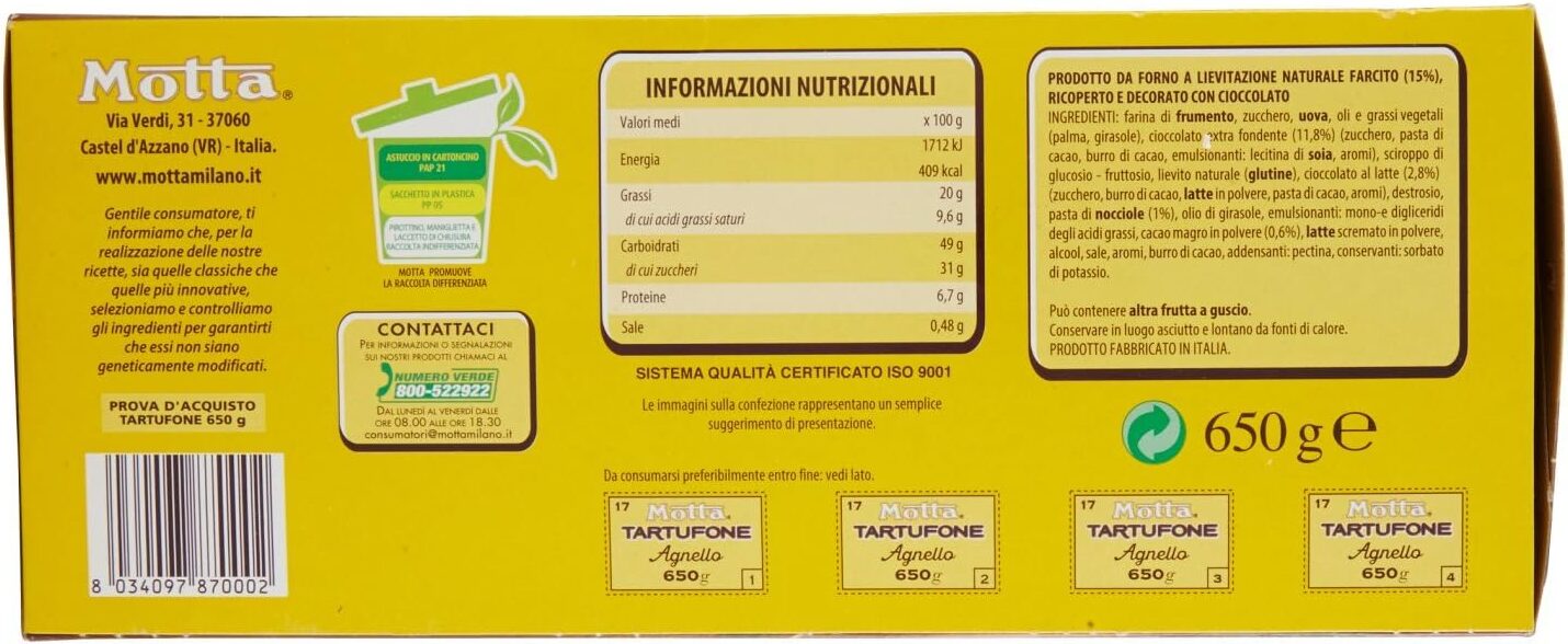 MOTTA TARTUFONE L'AGNELLO 650GR - immagine 3