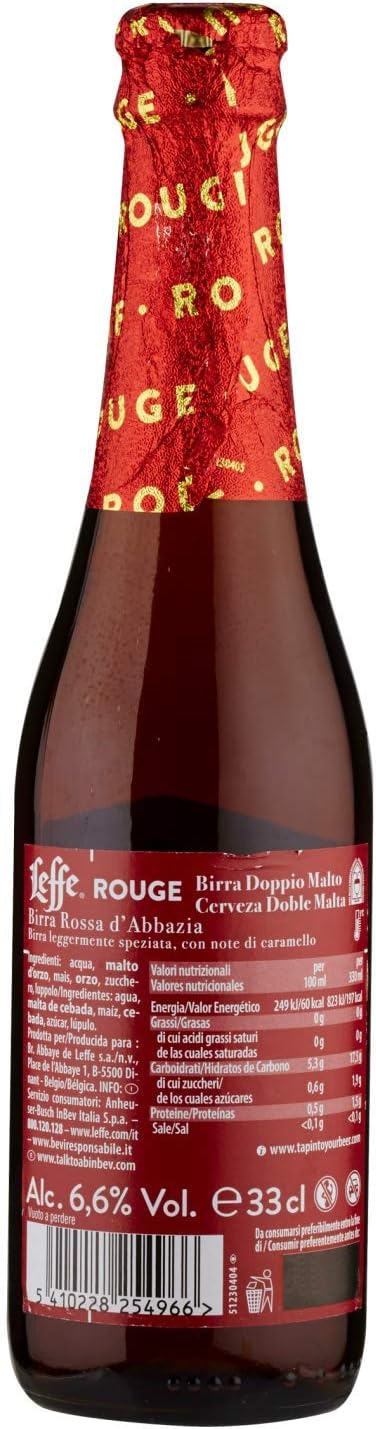 LEFFE ROUGE BIRRA BOTTIGLIA 33CL - immagine 3
