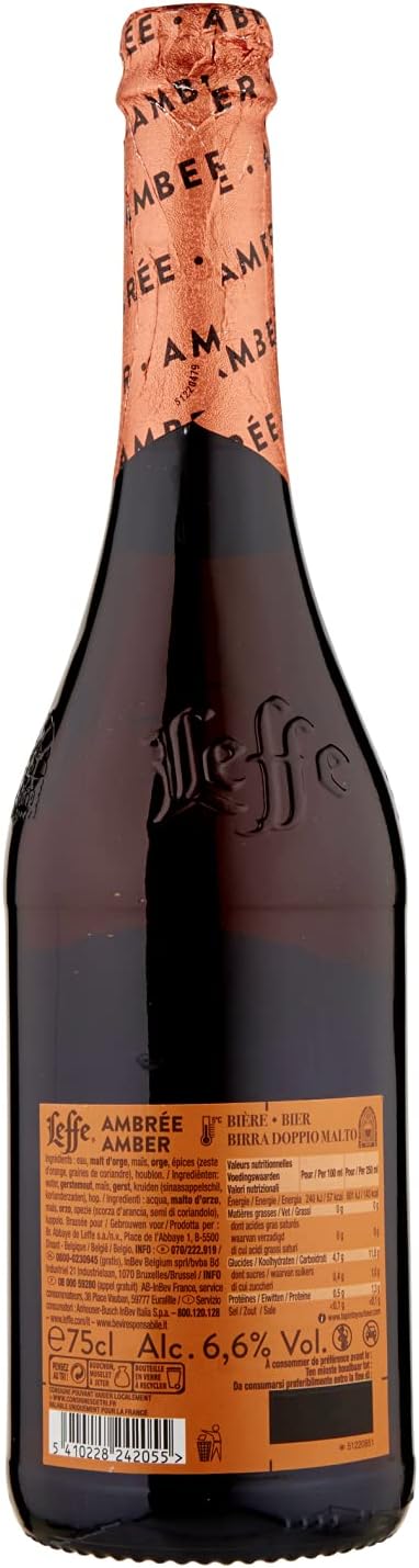 LEFFE AMBREE BIRRA BOTTIGLIA 75CL - immagine 2