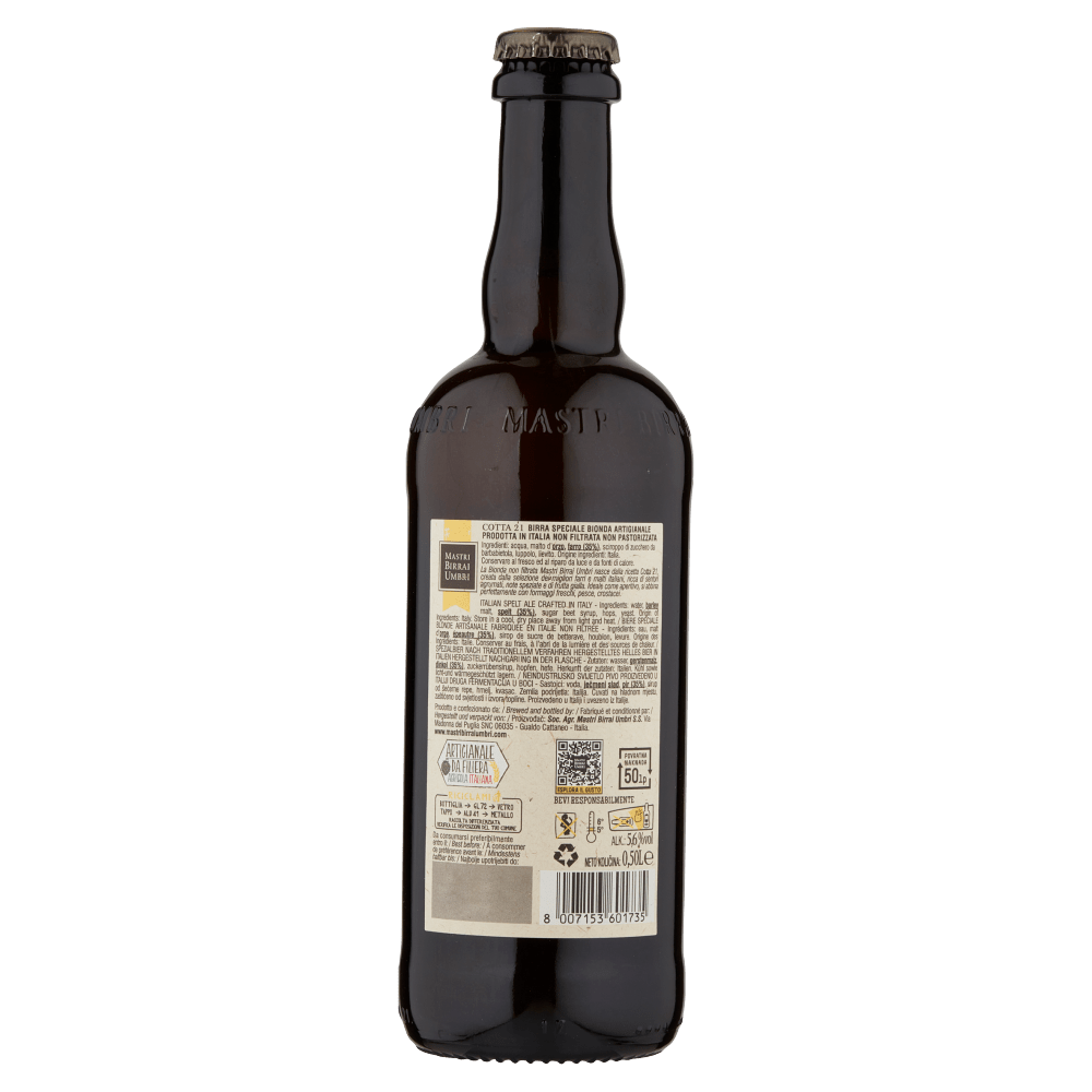 MASTRI BIRRAI UMBRI BIRRA BIONDA 50CL - immagine 2