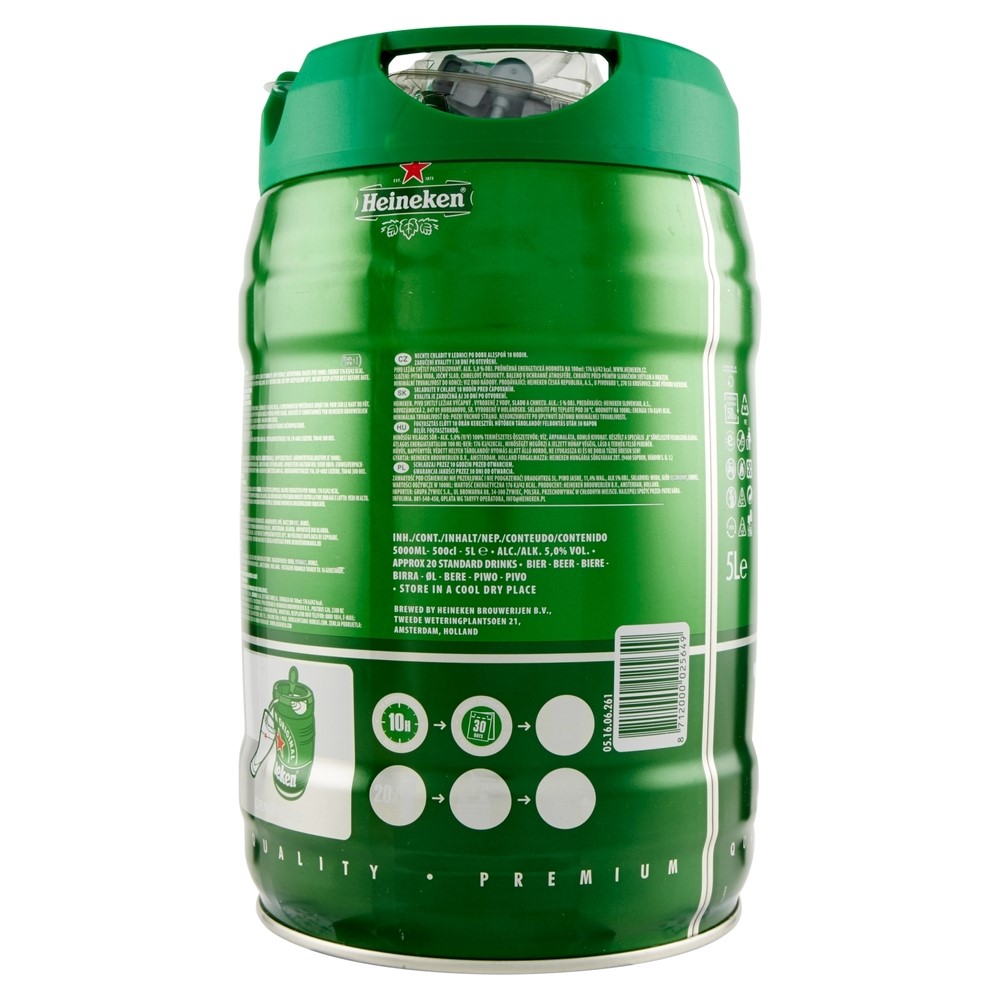 HEINEKEN BIRRA FUSTO 5LT - immagine 3