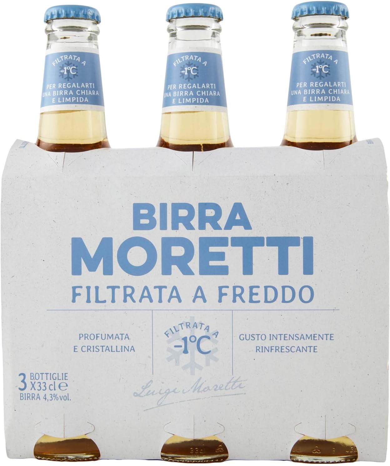 MORETTI BIRRA FILTRATA A FREDDO 3X33CL