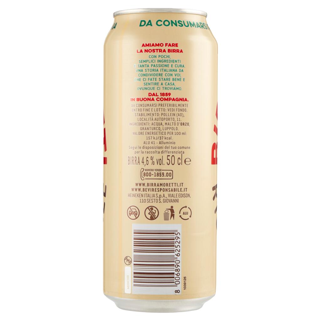 MORETTI BIRRA LATTINA 50CL - immagine 2