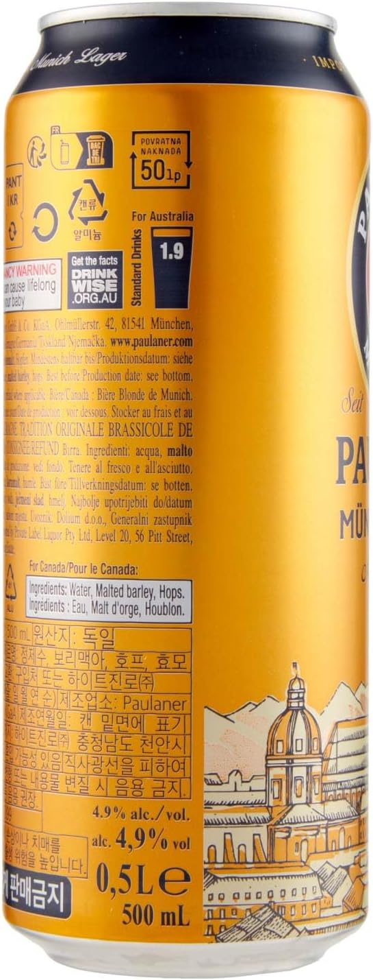 PAULANER MUNCHNER HELL LATTINA 50CL - immagine 4