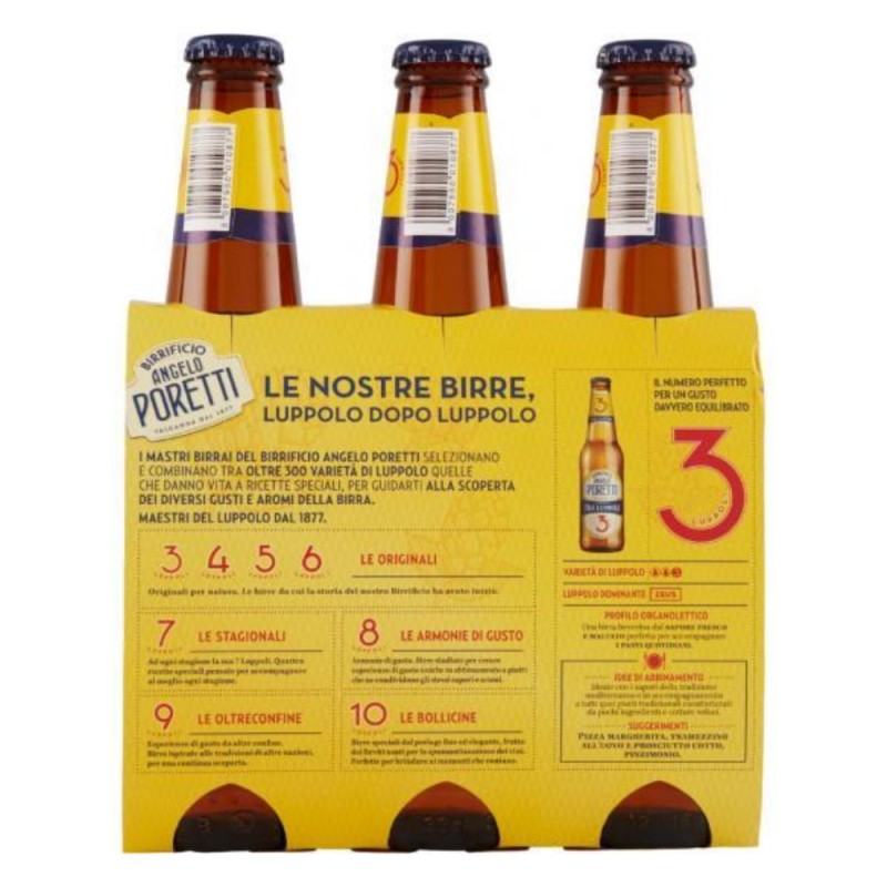 PORETTI BIRRA 3 LUPPOLI 3X33CL - immagine 2