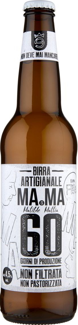 MA.MA BIRRA 60 GIORNI DI PRODUZIONE CHIARA 50CL