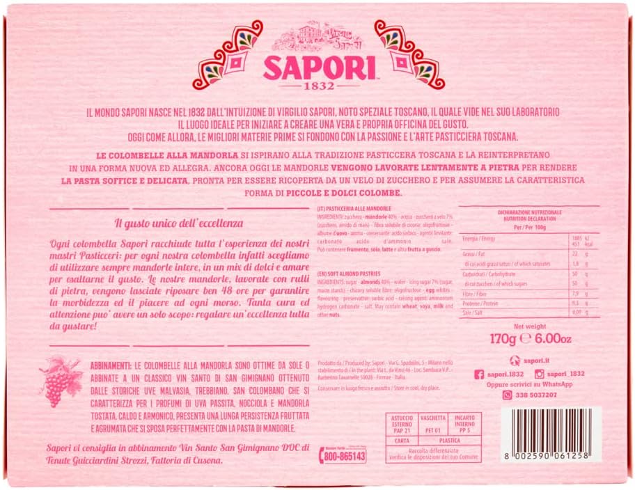 SAPORI COLOMBELLE ALLA MANDORLA 170GR - immagine 2