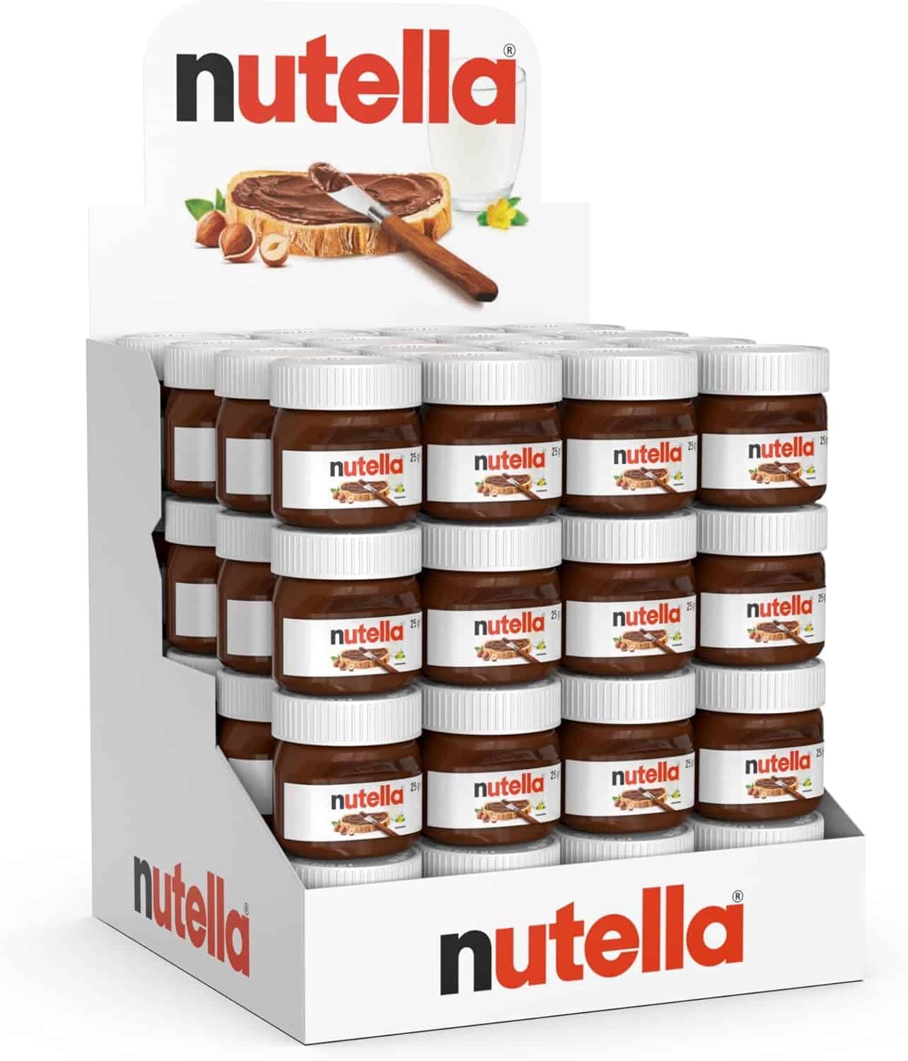 Nutella in vetro vasetti da 25 gr