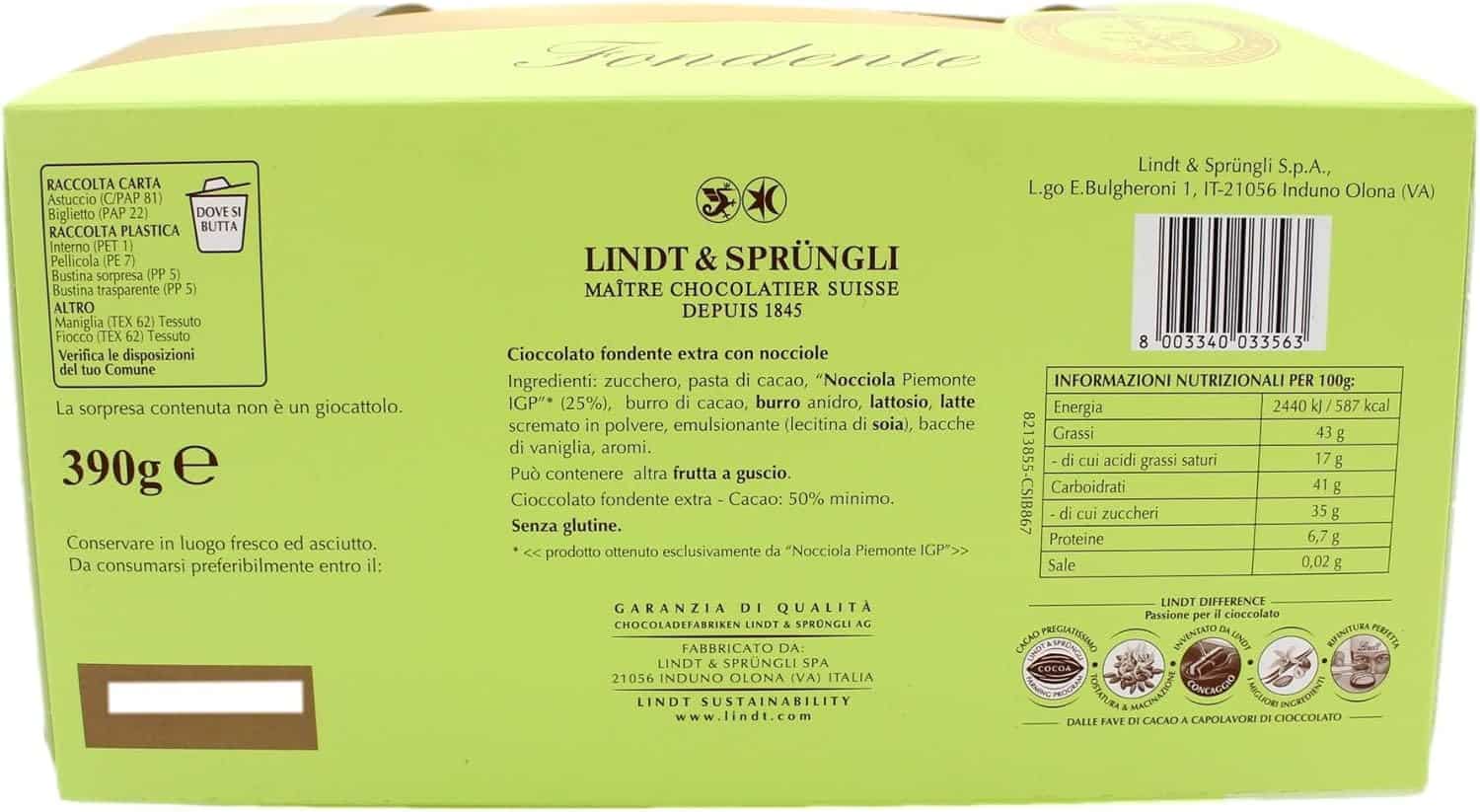 LINDT UOVO NOCCIOR FONDENDE 390 GR - immagine 4