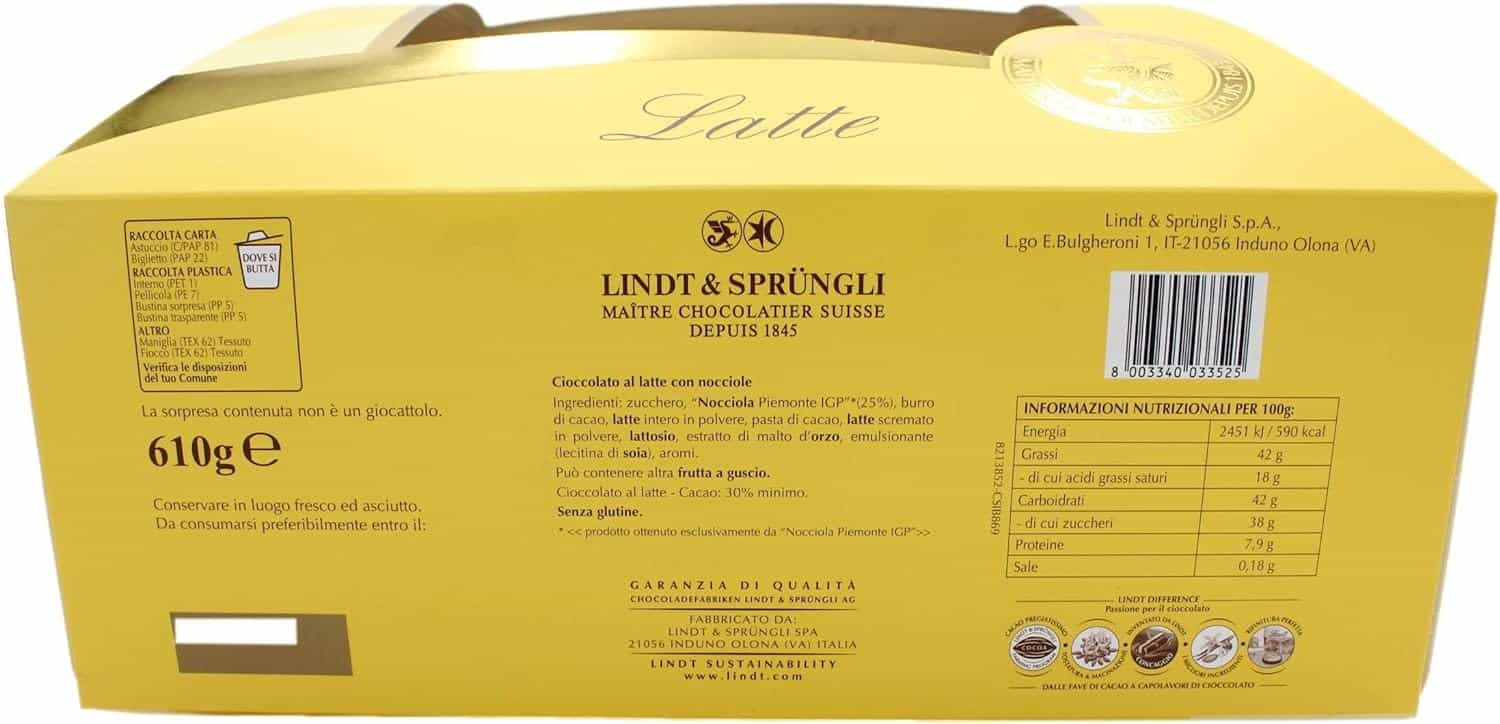 LINDT UOVO NOCCIOR LATTE 610 GR - immagine 4