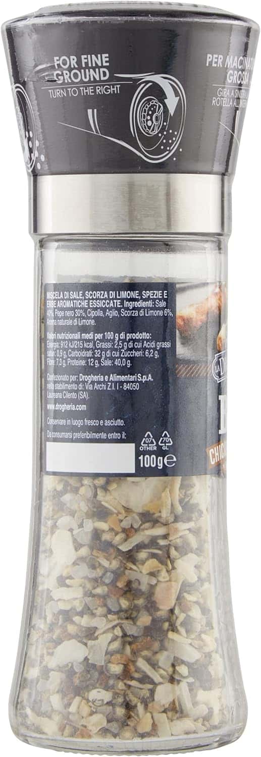La Drogheria 1880, Linea Macinelli Premium BBQ, Chicken & Turkey, Insaporitore per Piatti a Base di Pollo e Tacchino, Mix Erbe Aromatiche, Spezie e Sale, Sapore Agrumato e Pungente, Formato da 100 gr - immagine 2