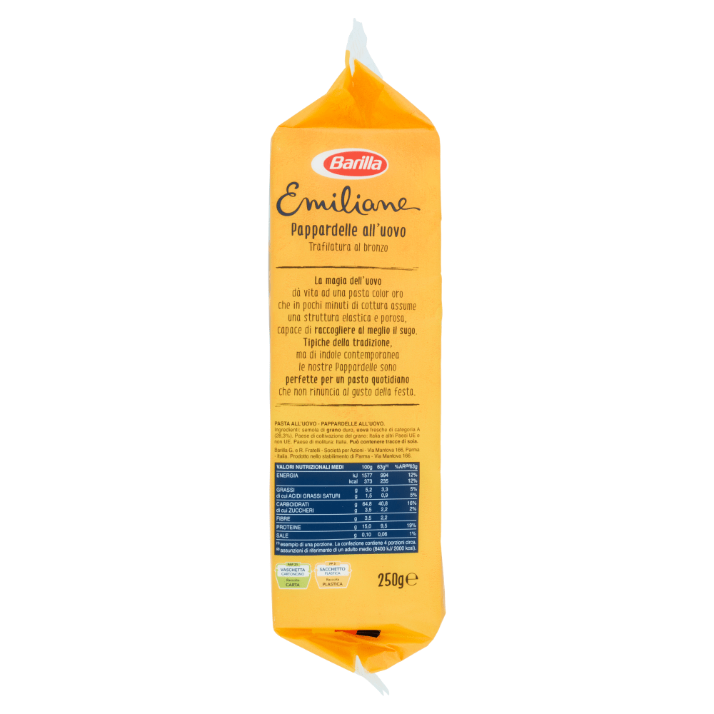 BARILLA EMILIANE PAPPARDELLE ALL'UOVO 250 GR - immagine 4