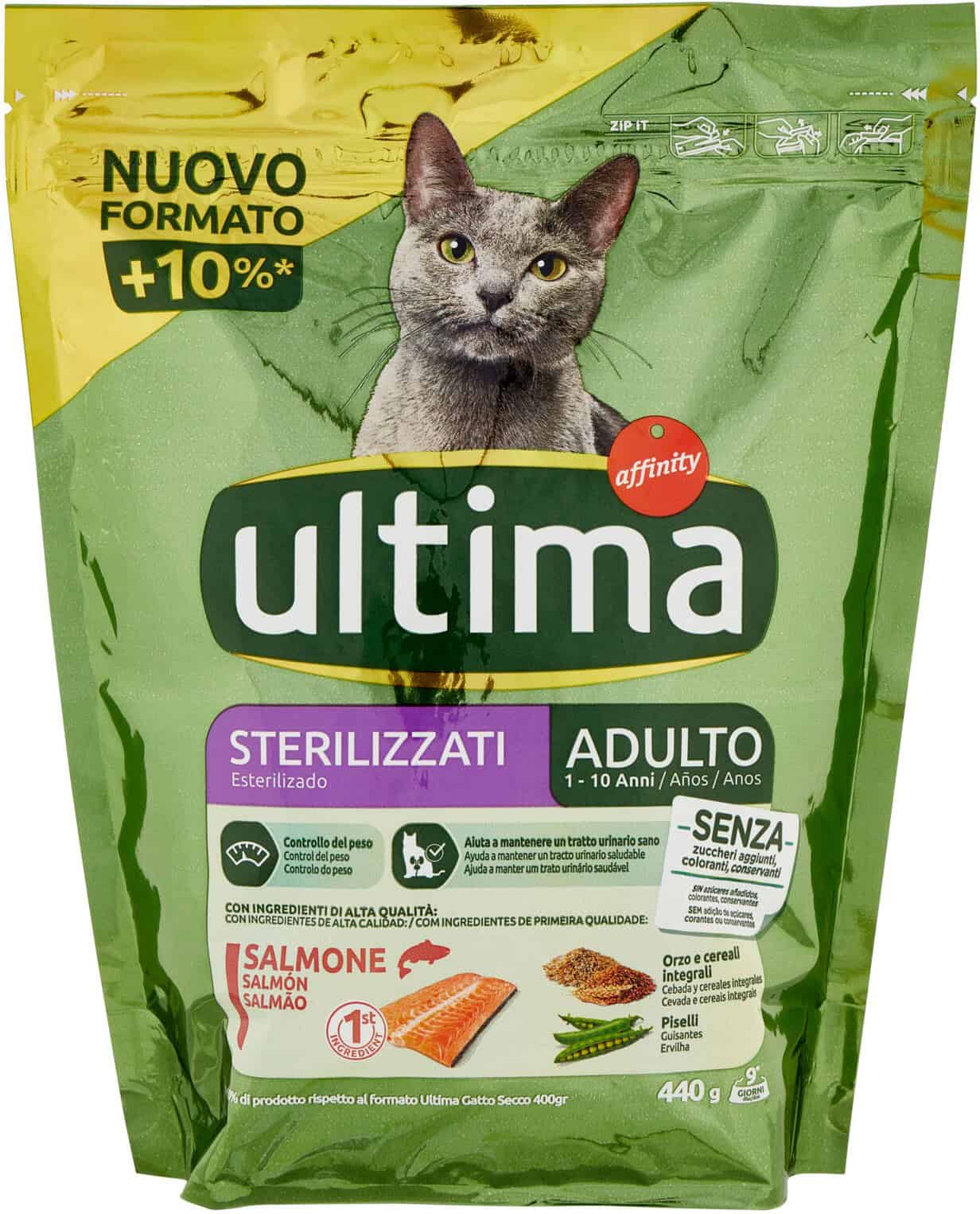ULTIMA CAT STERILIZZATO SALMONE GR.440