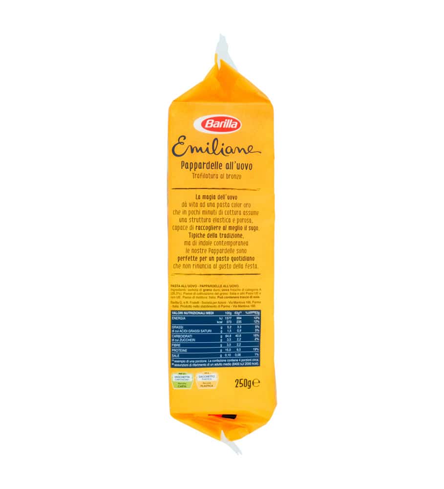 BARILLA EMILIANE PAPPARDELLE ALL'UOVO 250 GR - immagine 8