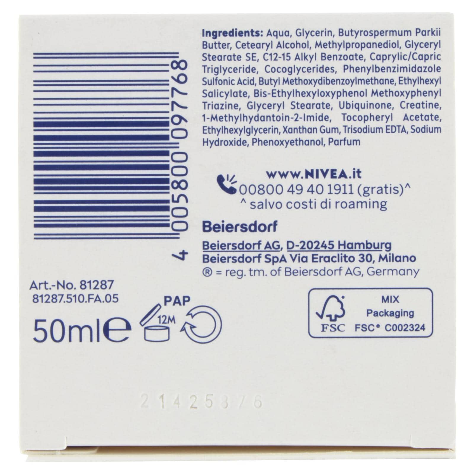 NIVEA CREMA Q10 ANTIRUGHE GIORNO 50ML - immagine 2