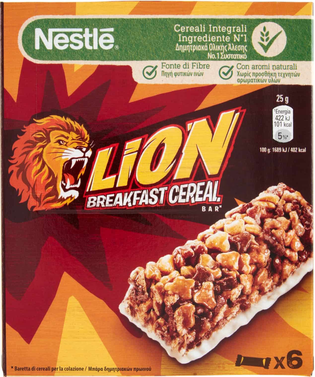 NESTLE' LION BARRETTA 6X25GR