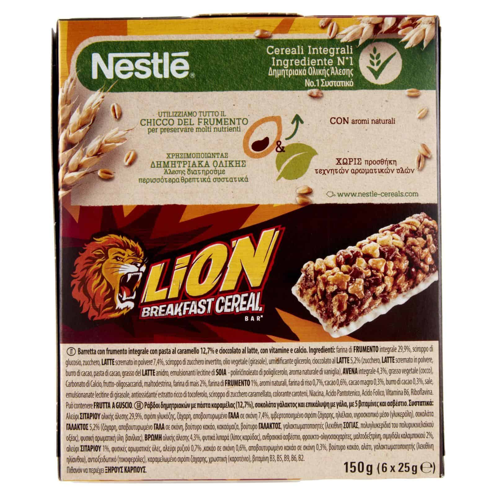 NESTLE' LION BARRETTA 6X25GR - immagine 2
