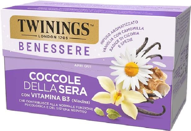 TWININGS TISANA COCCOLE SERA 18 FILTRI