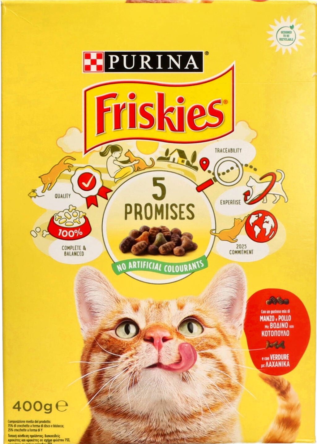 FRISKIES CROCCHETTE MANZO, POLLO E VERDURE 400GR