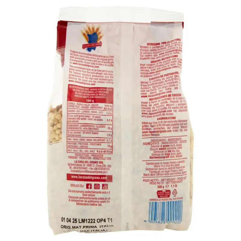 CASA GRANO FREGOLA MEDIA 500 GR - immagine 3