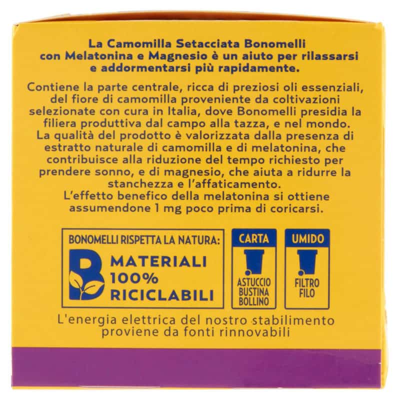 BONOMELLI CAMOMILLA CON MELTONINA 14 FILTRI - immagine 3