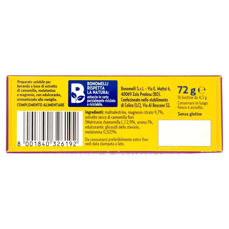 BONOMELLI CAMOMILLA SOLUBILE MELATONINA E MAGNESIO 16 BUSTINE - immagine 5