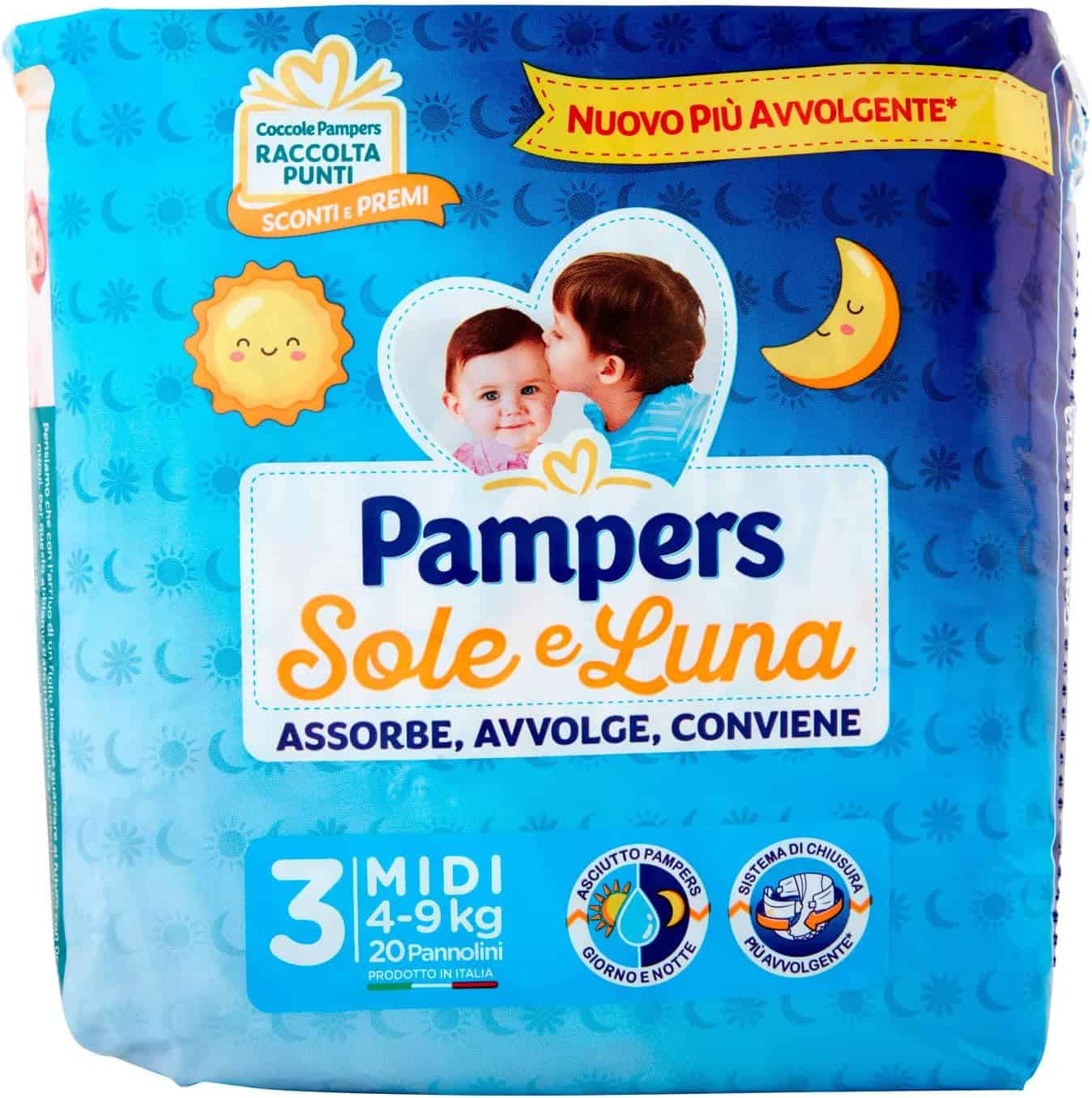 PAMPERS SOLE E LUNA MIDI 20 PZ