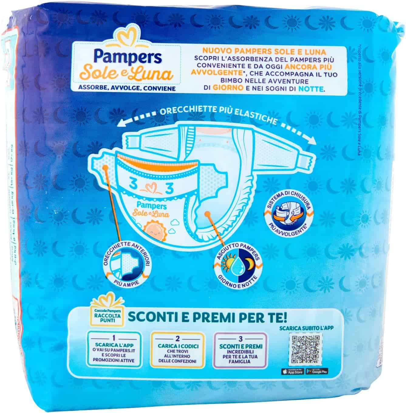 PAMPERS SOLE E LUNA MIDI 20 PZ - immagine 2