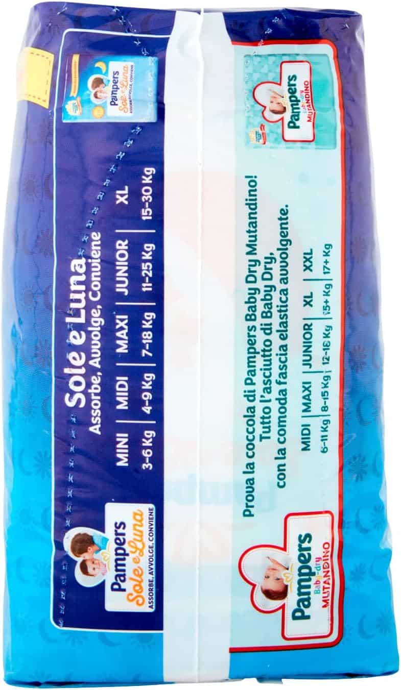 PAMPERS SOLE E LUNA MIDI 20 PZ - immagine 4