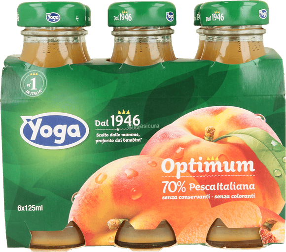 YOGA SUCCHI DI FRUTTA PESCA 6X125ML