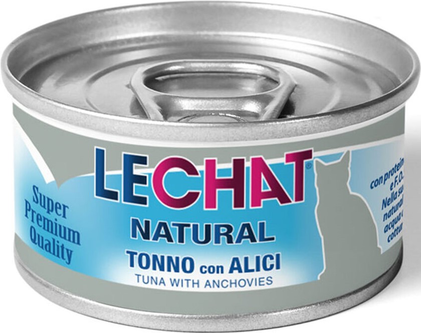 LECHAT NATURAL TONNO E ACCIUGHINE 80GR