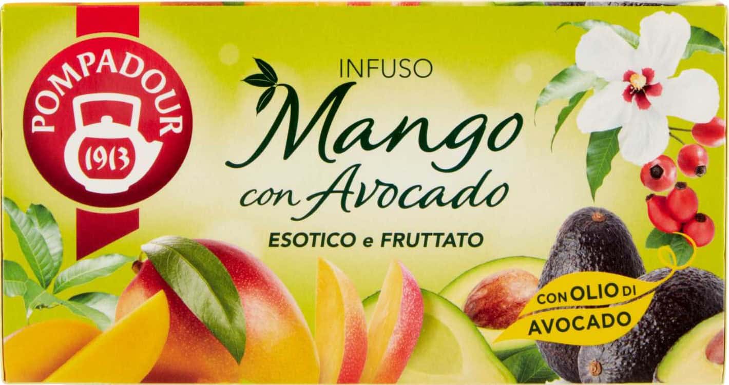 POMPADOUR INFUSO MANGO E AVOCADO 20 FILTRI
