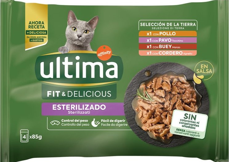 ULTIMA CAT STERILIZED WET SELEZIONE CARNE 4X85GR