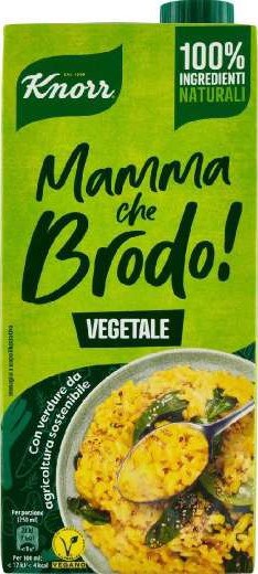 KNORR BRODO LIQUIDO VEGETALE - 30% DI SALE BRIK 1LT - immagine 2