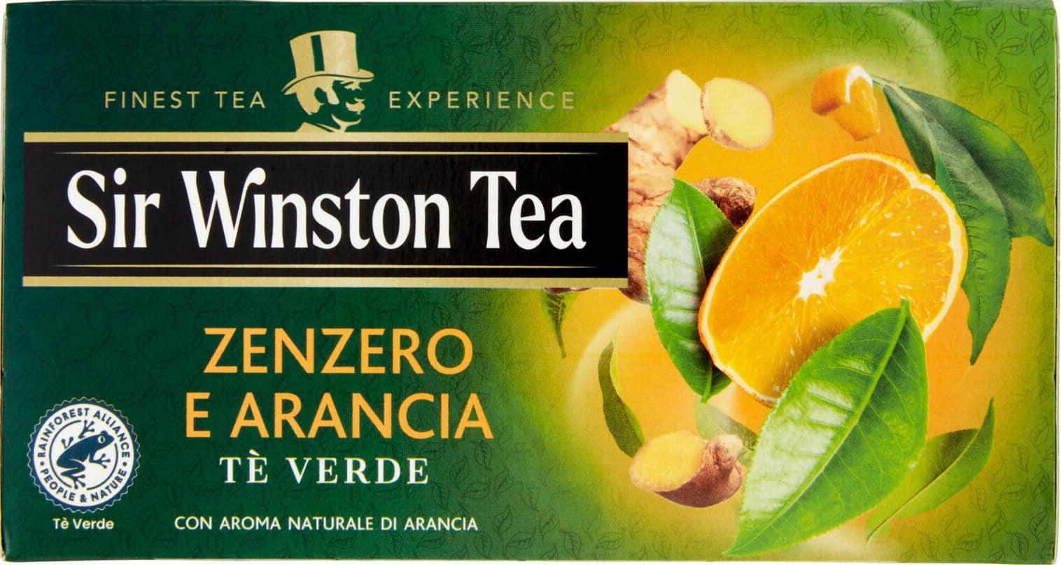 SIR WINSTON TEA ZENZERO E ARANCIA 20 BUSTINE
