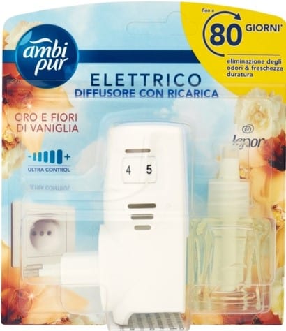 AMBIPUR DIFFUSORE ELETTRICO ORO E FIORI DI VANIGLIA 20ML