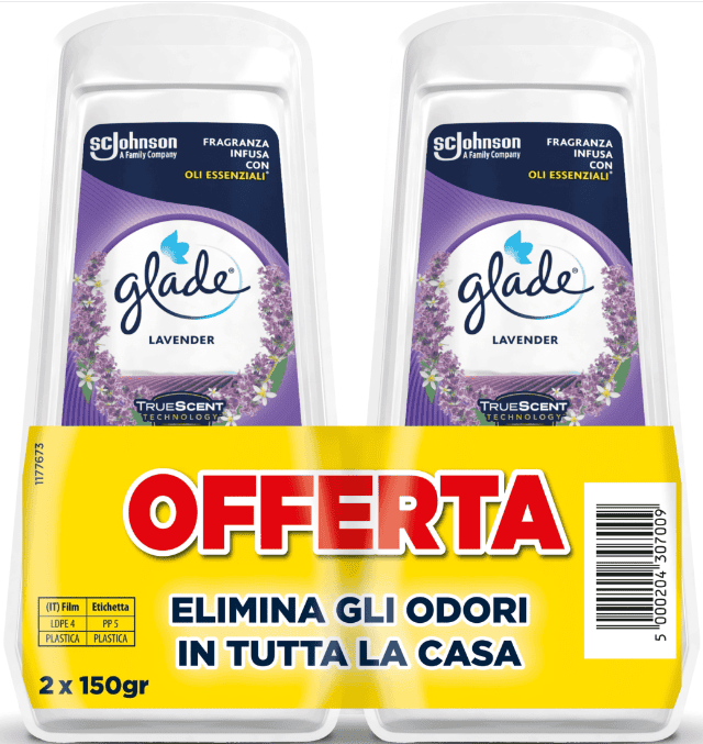 GLADE ASSORBIODORI LAVANDA E MUGHETTO BIPACK 150G