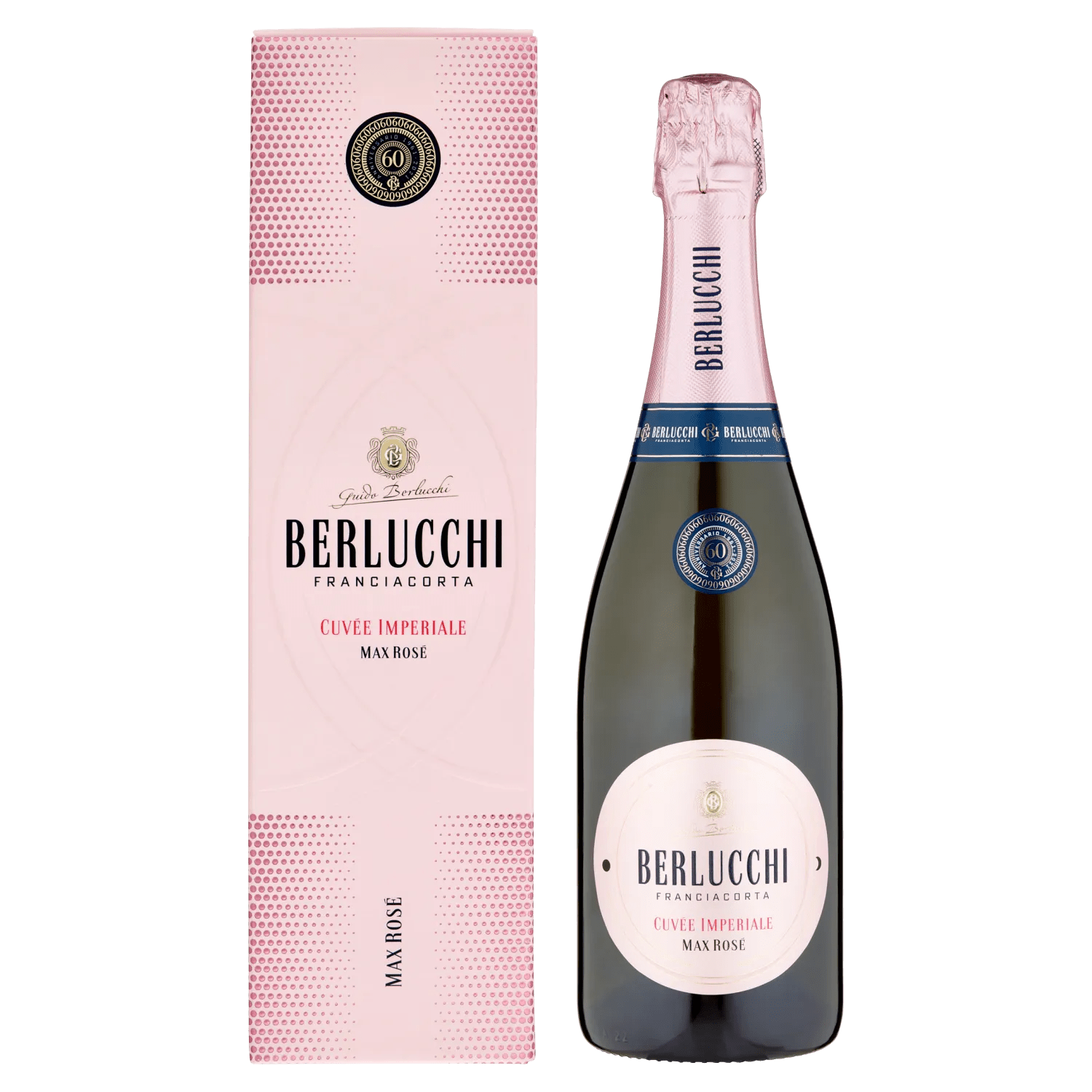 BERLUCCHI CUVEE' IMPERIALE MAX ROSE'ASTUCCIO 75 CL