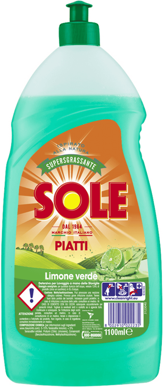 SOLE PIATTI LIQUIDO LIMONE 1100ML
