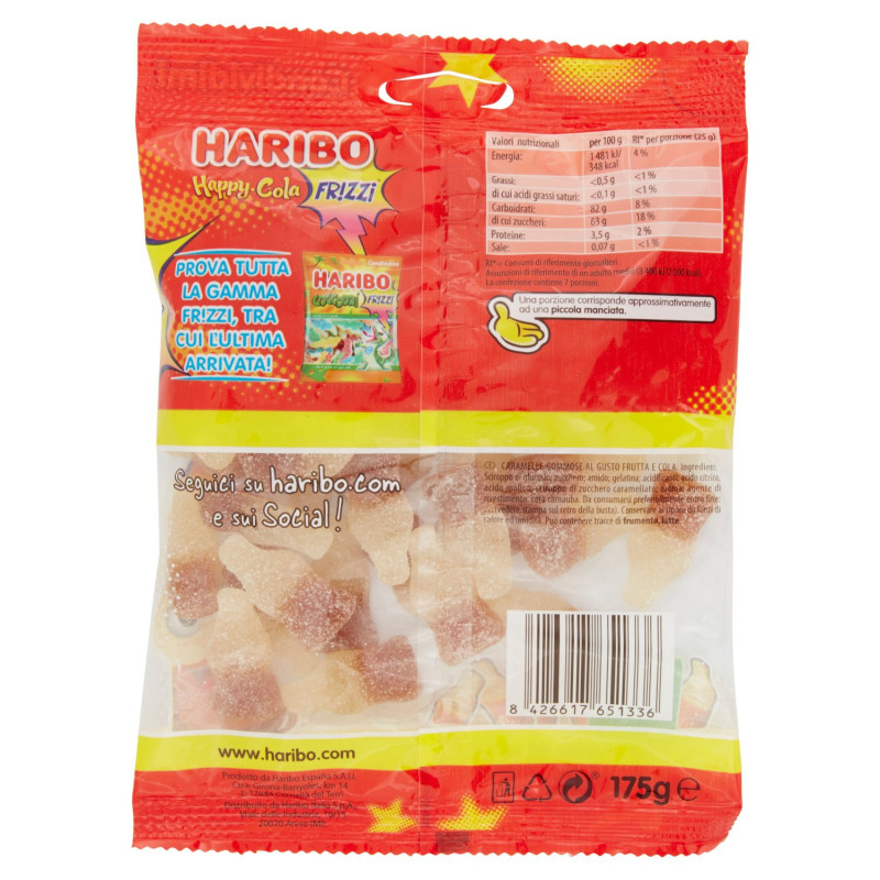 HARIBO HAPPY COLA FRIZZI 175GR - immagine 2