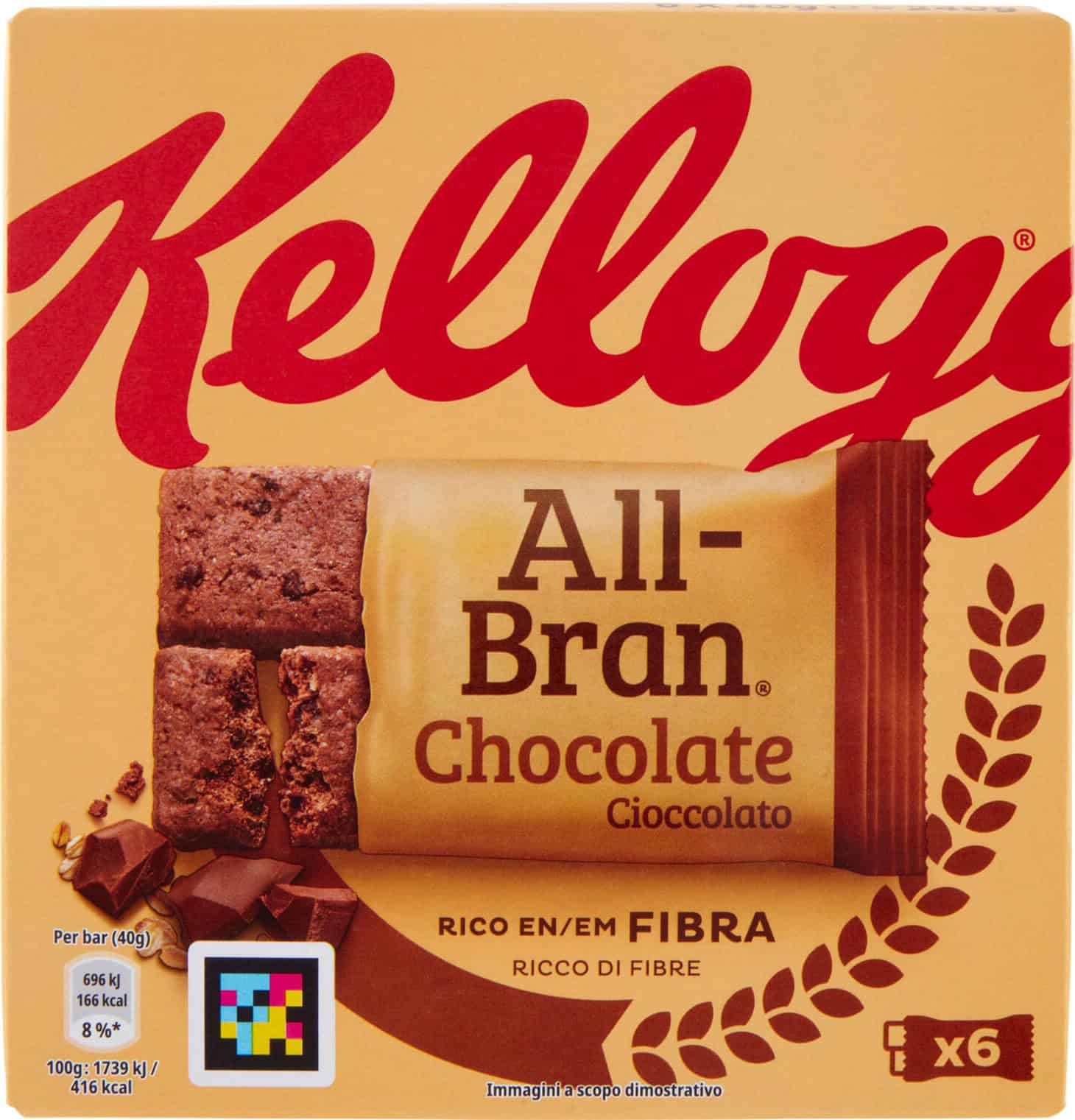 KELLOGG'S ALL-BRAN CIOCCOLATO 6X40GR