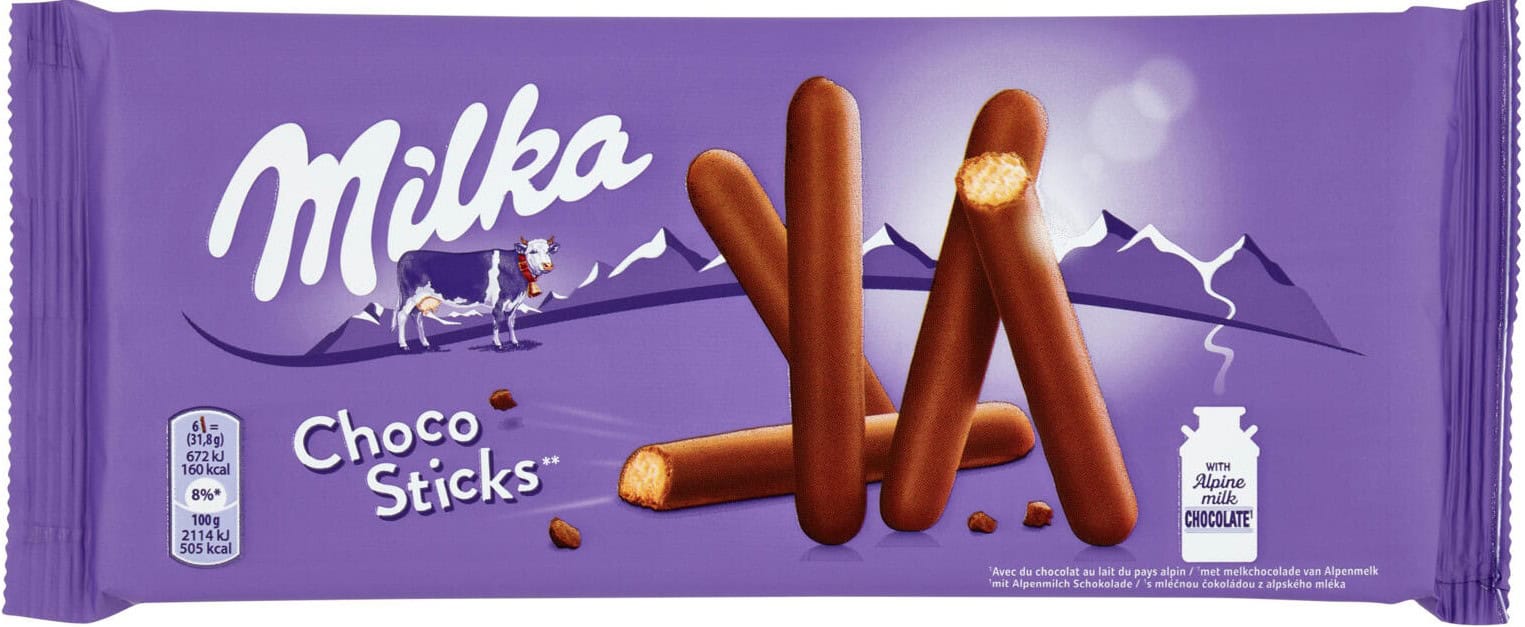MILKA CHOCO STICKS 112GR