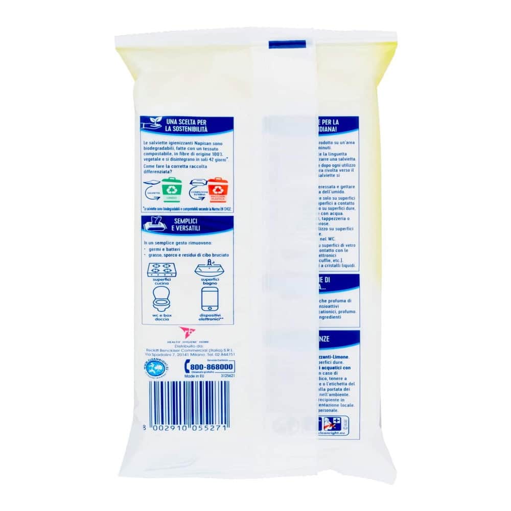 NAPISAN SALVIETTE IGIENIZZANTI 40PZ - immagine 2
